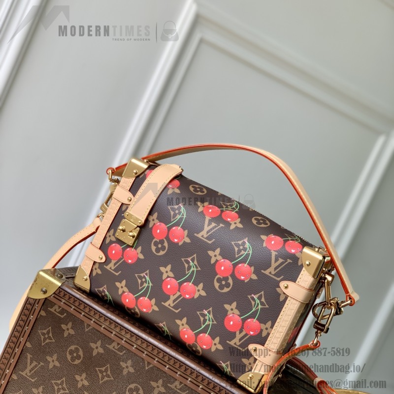 Louis Vuitton Side Trunk MM M14278 Cherry Murakami Re-edition Monogram Canvas