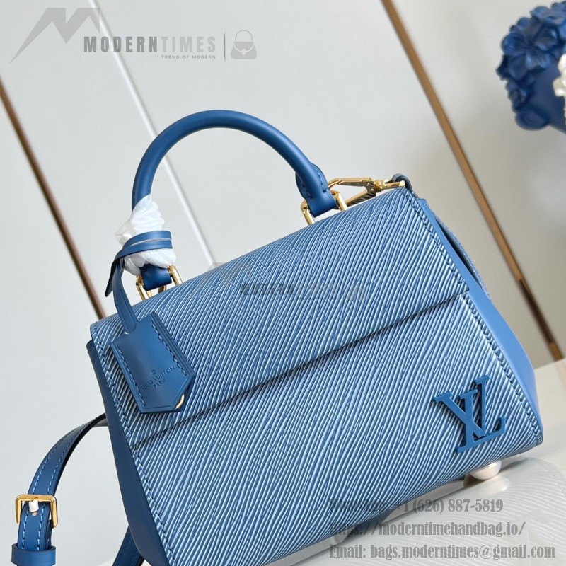 Louis Vuitton Cluny Mini Bag M14855 Denim Blue Epi Leather