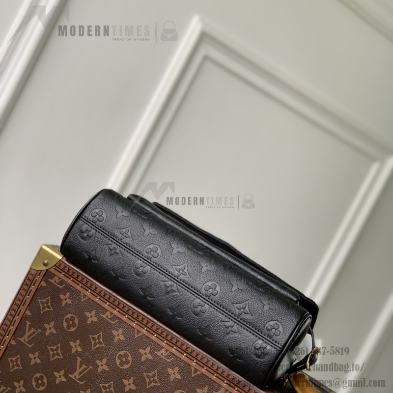 Louis Vuitton Anytime Flap Bag M14973 Beige / M14604 Black Monogram Empreinte Leather
