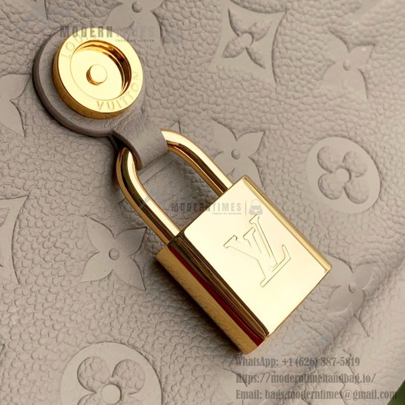 Louis Vuitton Anytime Flap Bag M14973 Beige / M14604 Black Monogram Empreinte Leather