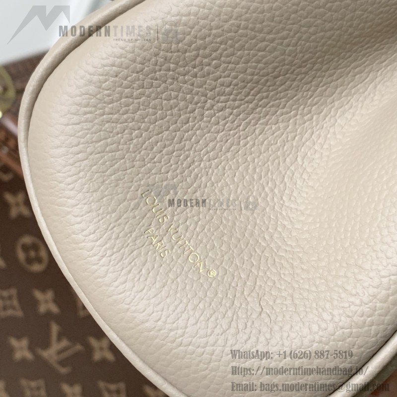 Louis Vuitton Anytime Flap Bag M14973 Beige / M14604 Black Monogram Empreinte Leather
