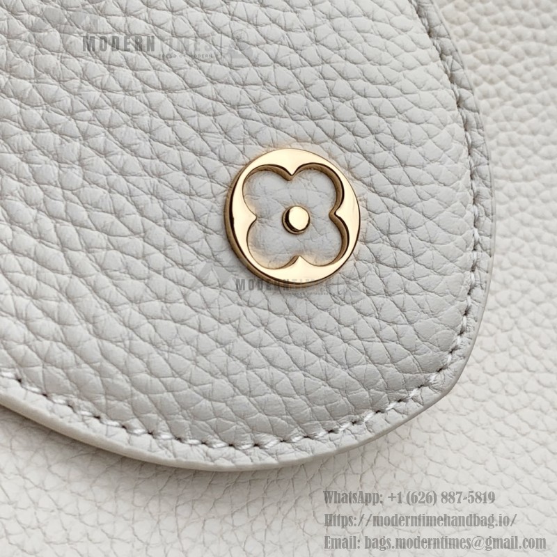 Louis Vuitton Capucines M25087 White Taurillon Leather Handbag Mini Small Medium