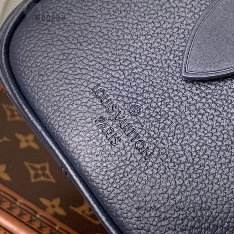 Louis Vuitton Speedy Bandoulière 20 M58953 Deep Blue Monogram Empreinte Leather Handbag