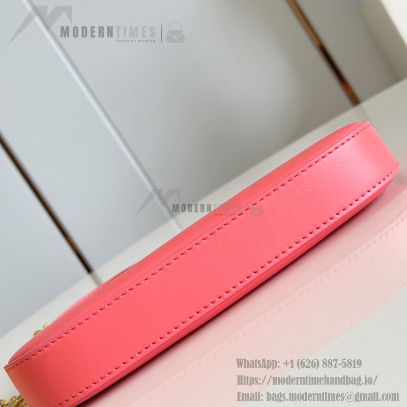 Louis Vuitton Pochette LV Bloom Apricot Rose Red Black – M25784 / M25525