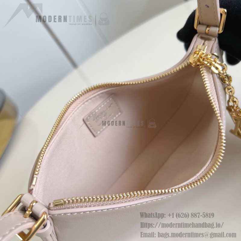 Louis Vuitton Pochette LV Bloom Apricot Rose Red Black – M25784 / M25525