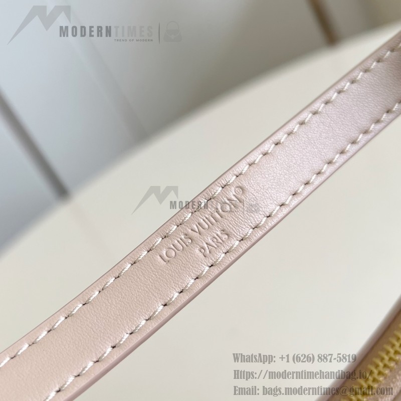 Louis Vuitton Pochette LV Bloom Apricot Rose Red Black – M25784 / M25525