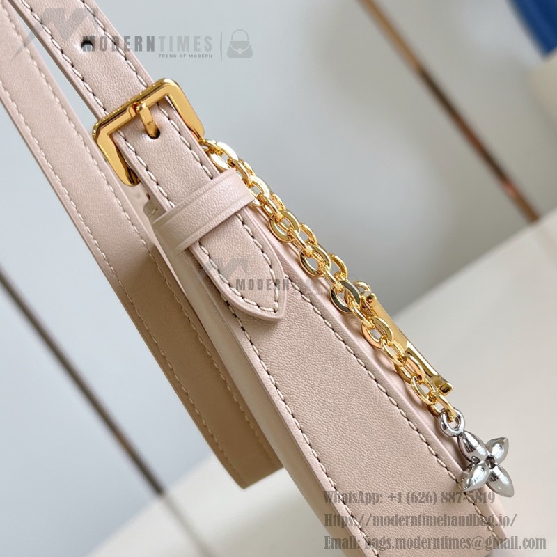 Louis Vuitton Pochette LV Bloom Apricot Rose Red Black – M25784 / M25525