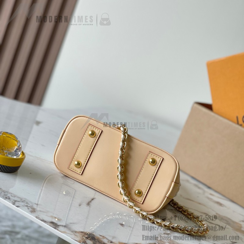 Louis Vuitton Alma Mini Handbag M25529 Monogram / M14933 Ivory White – Premium MB163c Chip