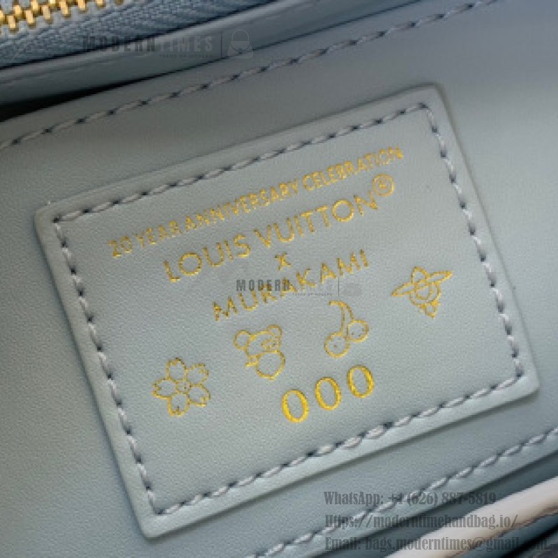Louis Vuitton x Murakami Capucines East West Mini M13707 Blue Taurillon Replica