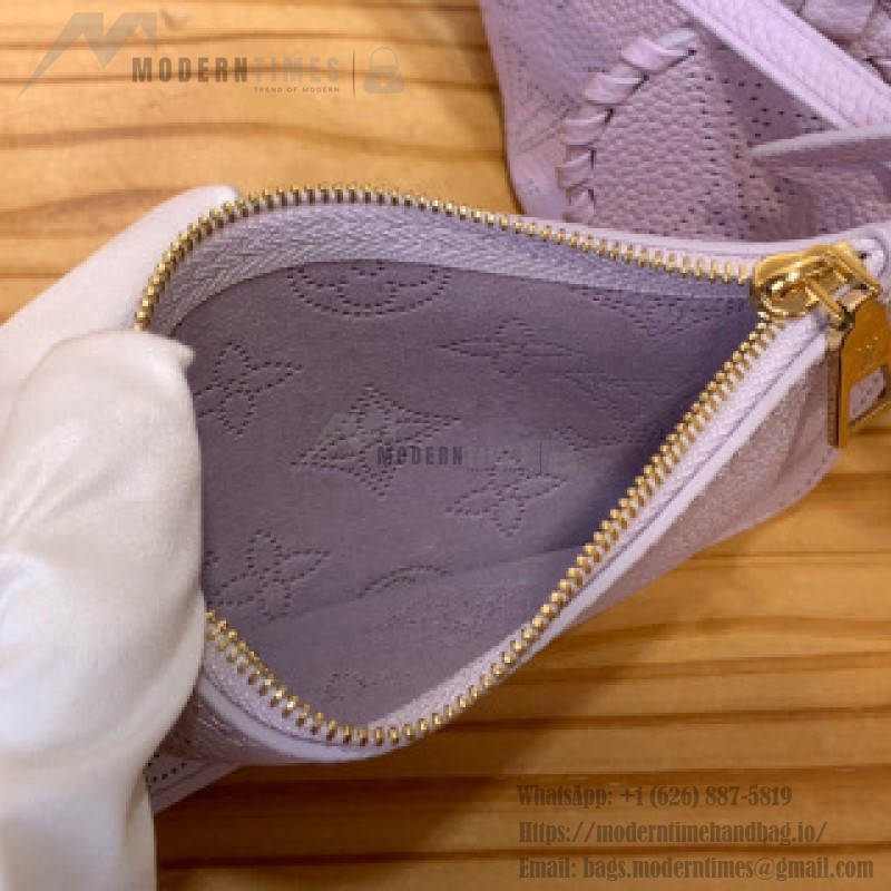 Louis Vuitton Blossom Small Handbag M14395 Purple Perforated Leather Replica