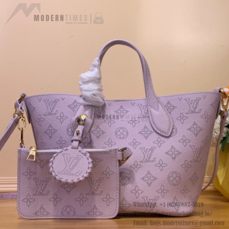 Louis Vuitton Blossom Small Handbag M14395 Purple Perforated Leather Replica
