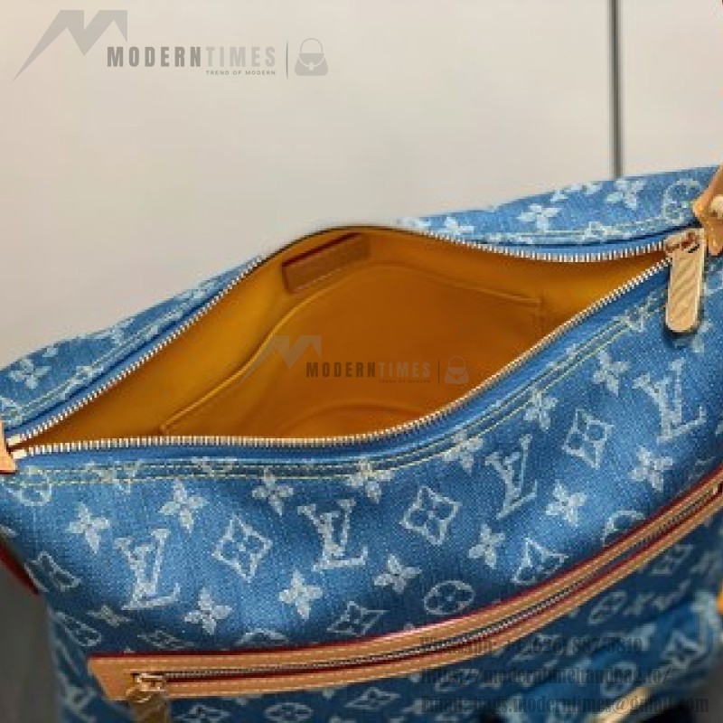 Louis Vuitton Vintage Denim Handbag Collection – Green, Pink, Blue