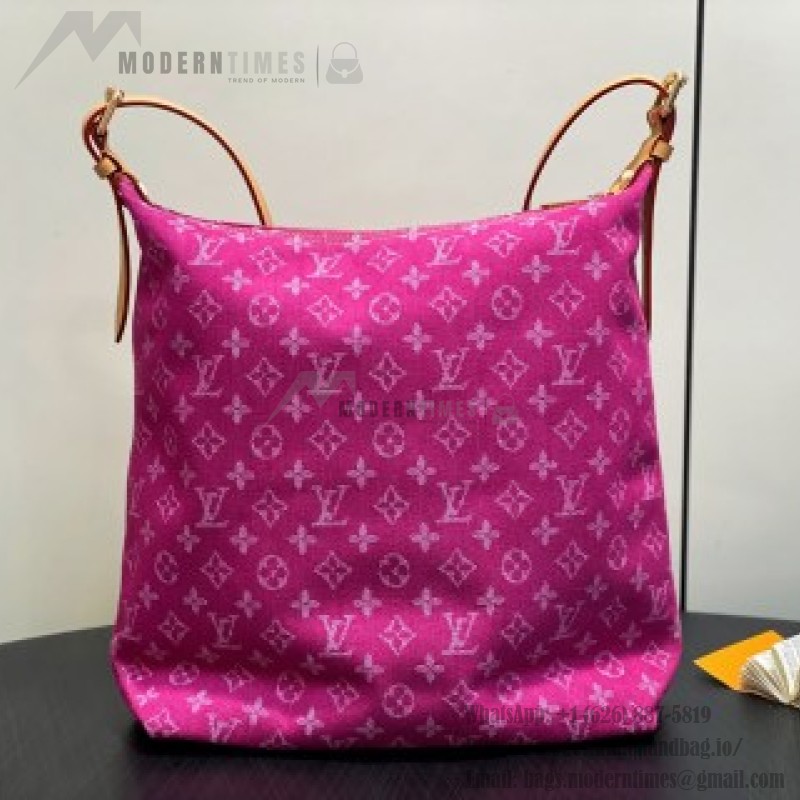 Louis Vuitton Vintage Denim Handbag Collection – Green, Pink, Blue