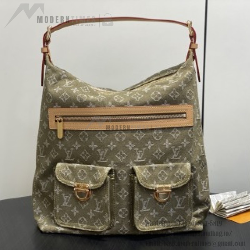 Louis Vuitton Vintage Denim Handbag Collection – Green, Pink, Blue
