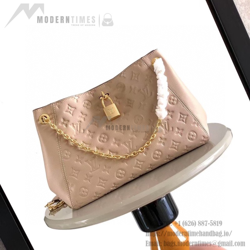Louis Vuitton Anytime Small Monogram Empreinte Leather Handbag M14414 Black / M14658 Milkshake Pink