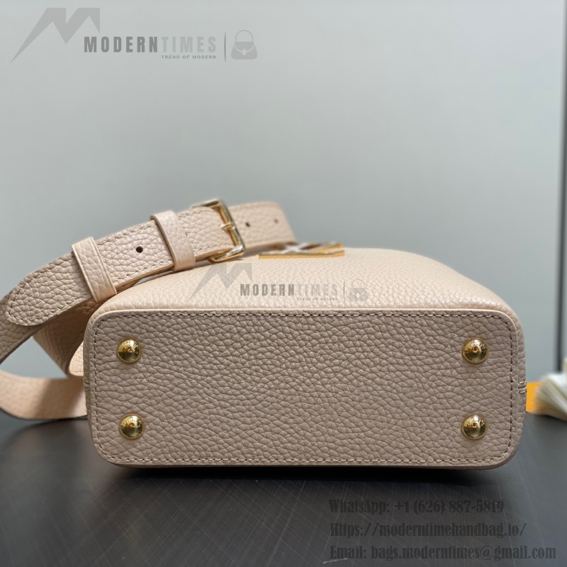 Louis Vuitton Capucines Mini Beige M25461 Taurillon Leather Handbag