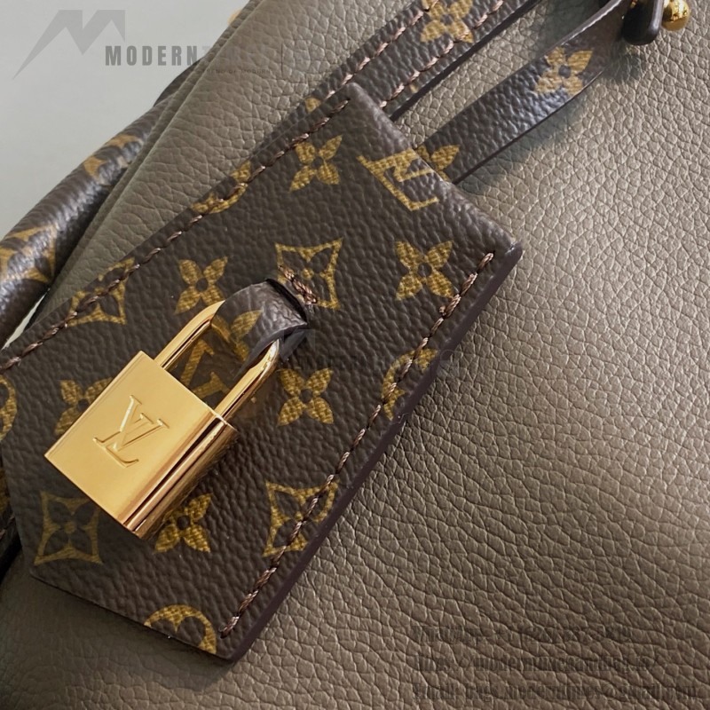 Louis Vuitton Express Small Handbag M26039 Black and M26360 Elephant Grey Leather Pillow Bag