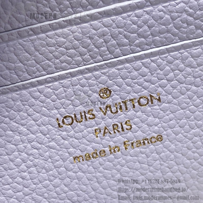 Louis Vuitton Wallet On Chain Ivy M82210 Purple Monogram Empreinte Leather