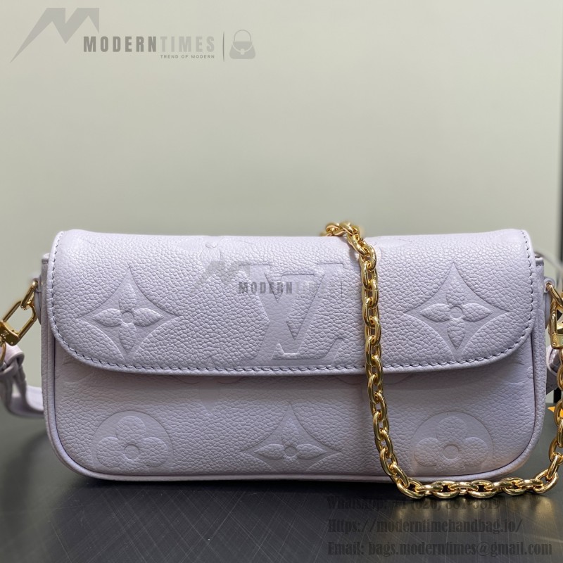 Louis Vuitton Wallet On Chain Ivy M82210 Purple Monogram Empreinte Leather
