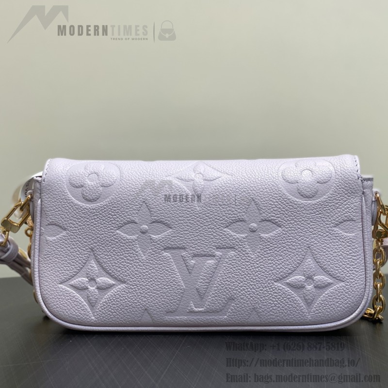 Louis Vuitton Wallet On Chain Ivy M82210 Purple Monogram Empreinte Leather