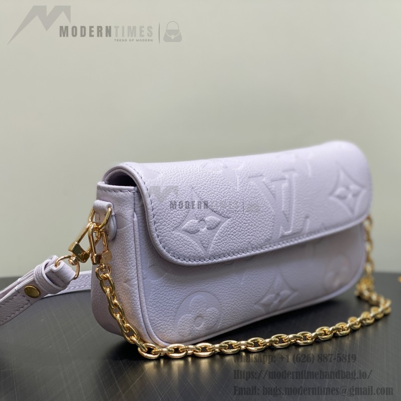 Louis Vuitton Wallet On Chain Ivy M82210 Purple Monogram Empreinte Leather
