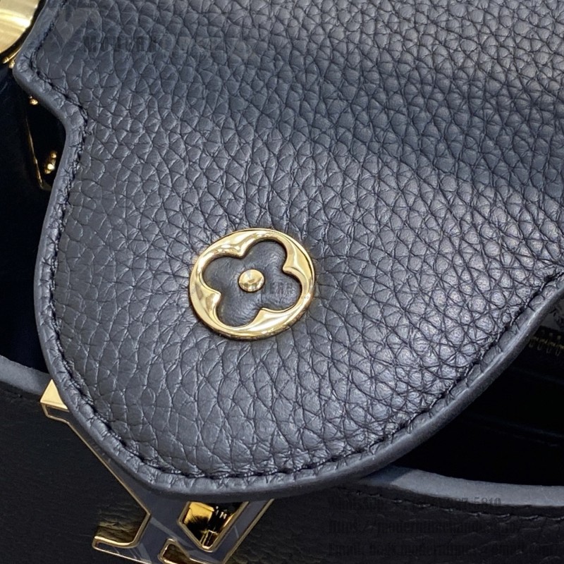 Louis Vuitton Capucines BB M14970 Black / Pink Chain Leather