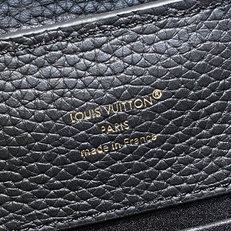 Louis Vuitton Capucines BB M14970 Black / Pink Chain Leather
