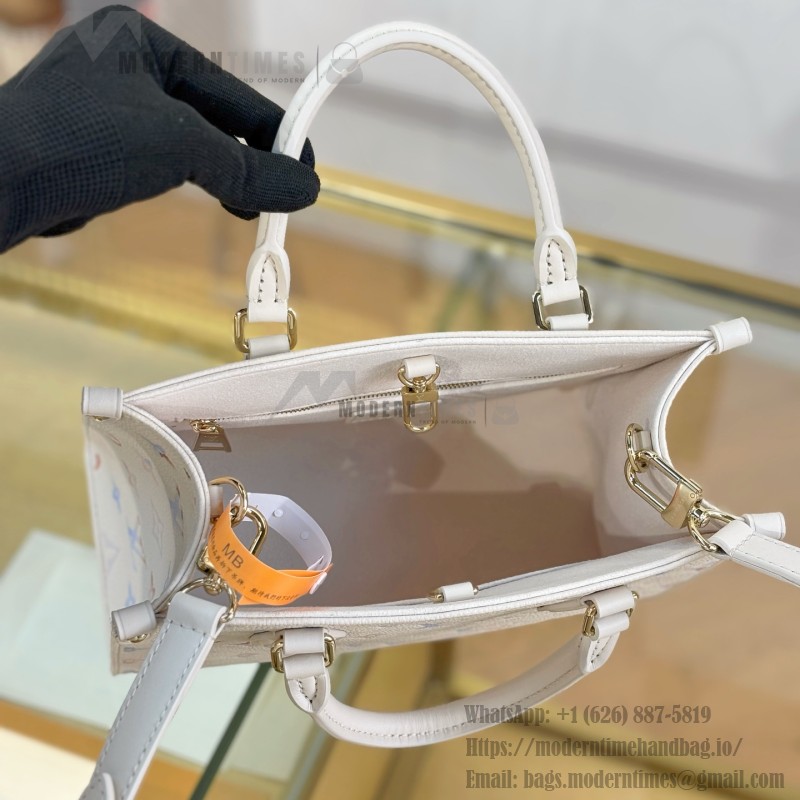 Louis Vuitton ONTHEGO Small Handbag M25770 Premium MB Chip Original Leather