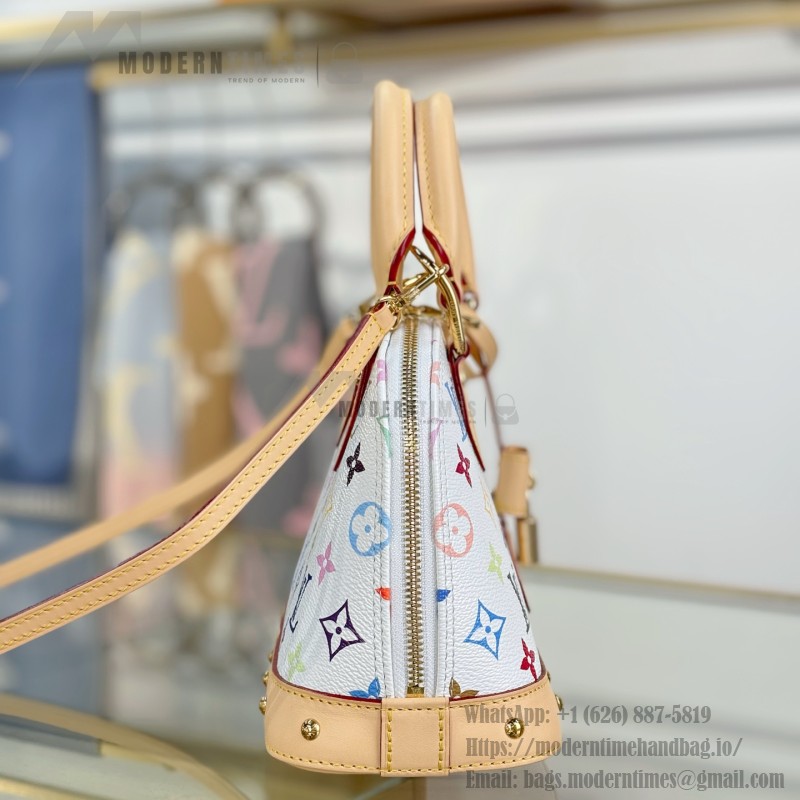 Louis Vuitton x TM ALMA BB Handbag M13078 Premium MB163c Chip Leather