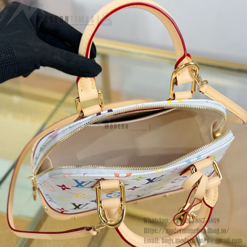 Louis Vuitton x TM ALMA BB Handbag M13078 Premium MB163c Chip Leather