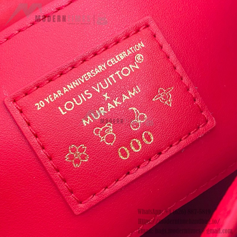 Louis Vuitton Capucines M13250 Red Cherry Patchwork Gold Chain Handbag