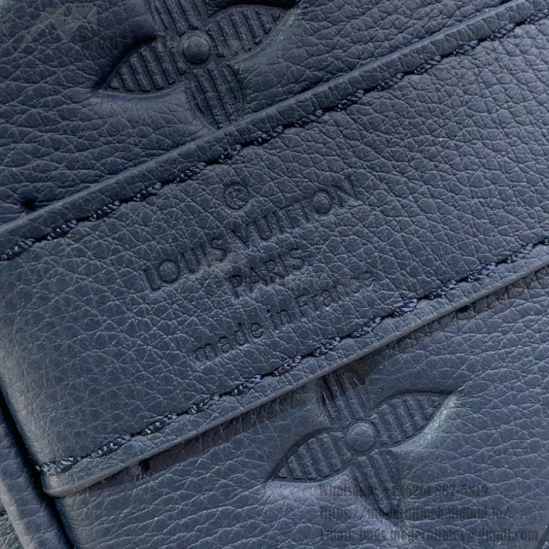 Louis Vuitton Keepall Bandoulière 50 M14840 Striped Monogram Shadow Leather