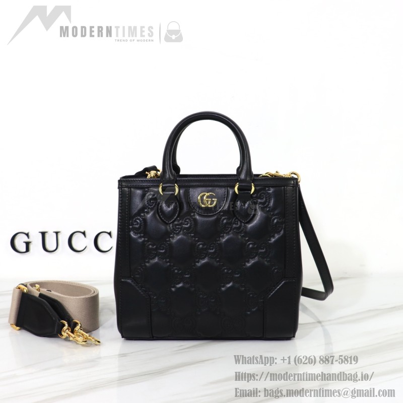 Gucci Embroidered Leather Shoulder Bag 728309 Original Leather