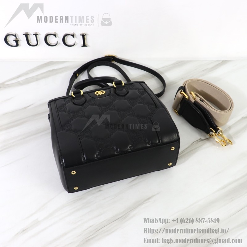 Gucci Embroidered Leather Shoulder Bag 728309 Original Leather