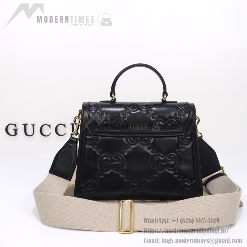 Gucci Embroidered Leather Handbag 736877 Original Leather