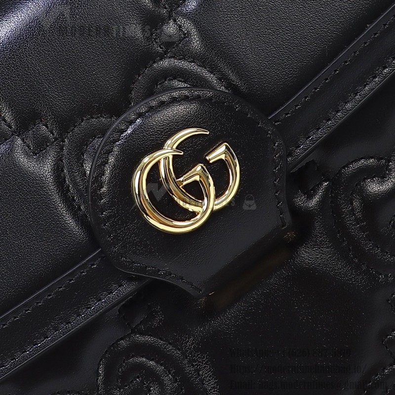 Gucci Embroidered Leather Handbag 736877 Original Leather