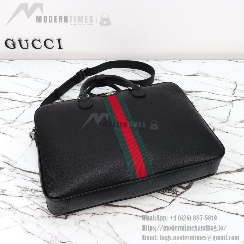 Gucci 834461 Calfskin Leather Tote Bag