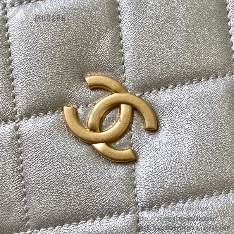 Chanel 25K Bowling Bag AS5791 in Black, Red, Beige, and Silver