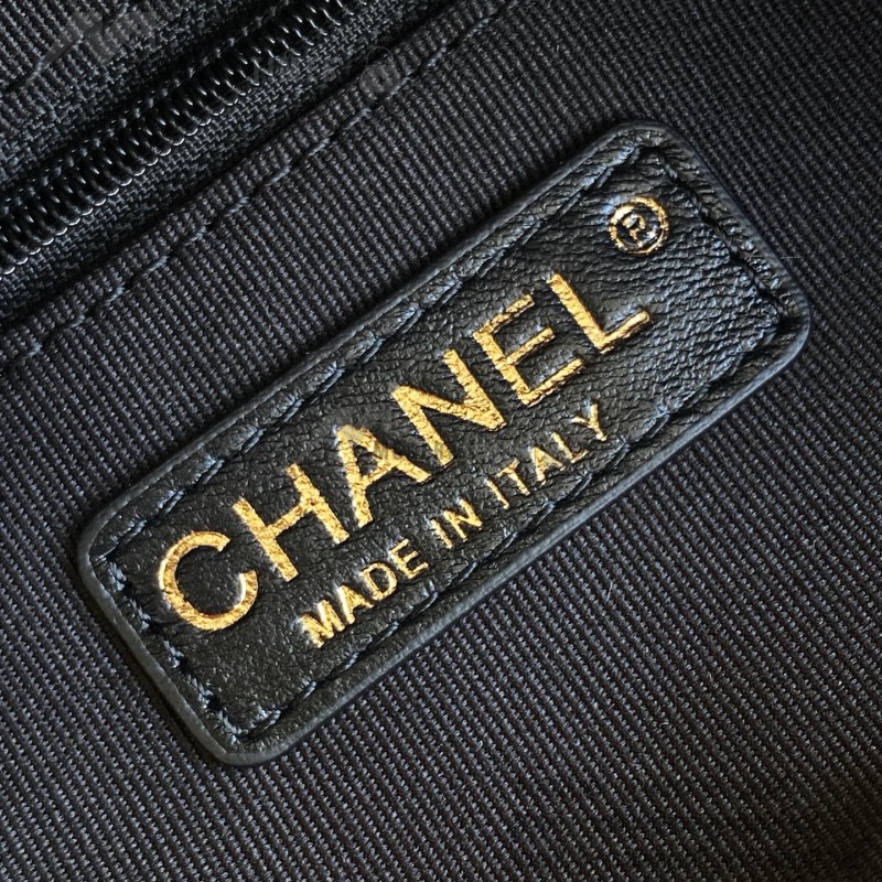Chanel 25K Bowling Bag AS5791 in Black, Red, Beige, and Silver