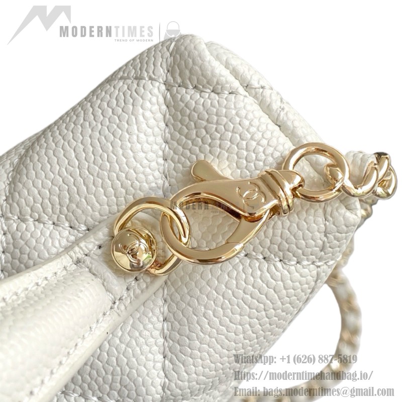 Chanel 25BLP Handle Box Bag Caviar Calfskin Black Gold Hardware
