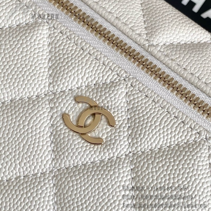 Chanel 25BLP Handle Box Bag Caviar Calfskin Black Gold Hardware