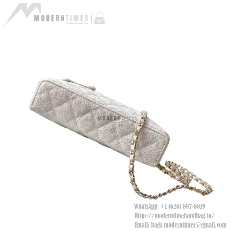 Chanel 25BLP Handle Box Bag Caviar Calfskin Black Gold Hardware