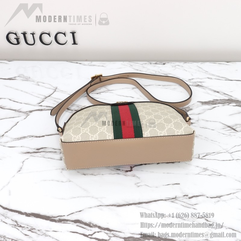 Gucci 499621 Cream Oat Leather Shoulder Bag Replica