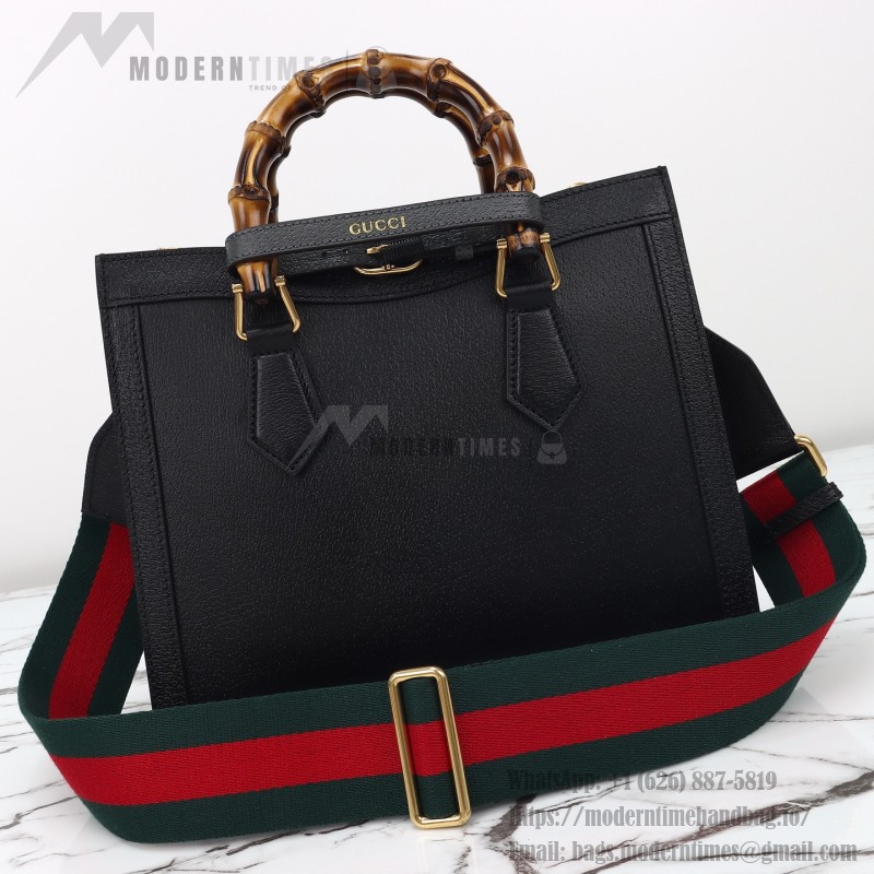 Gucci 702721 Black Leather Bag with Dust Bag