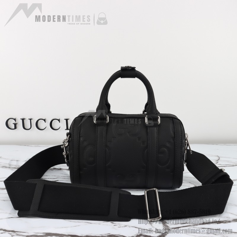 GUCCI 725292 Crushed GG Leather Handbag with Original Dust Bag