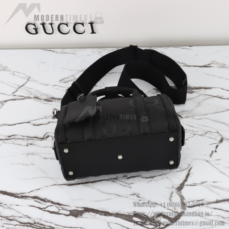 GUCCI 725292 Crushed GG Leather Handbag with Original Dust Bag