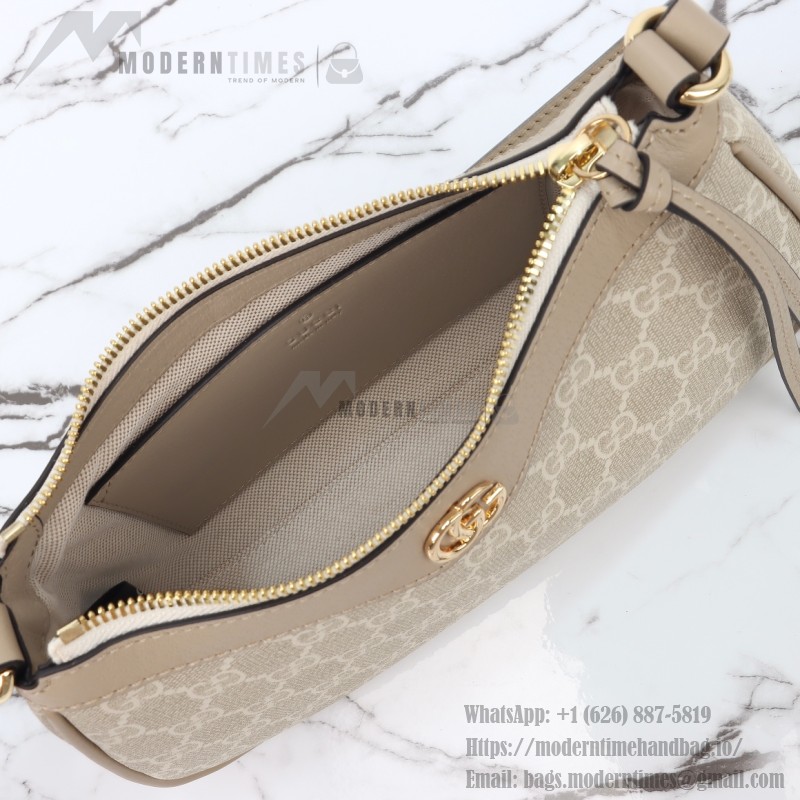 Gucci GG Canvas Shoulder Bag 735145 Beige Brown
