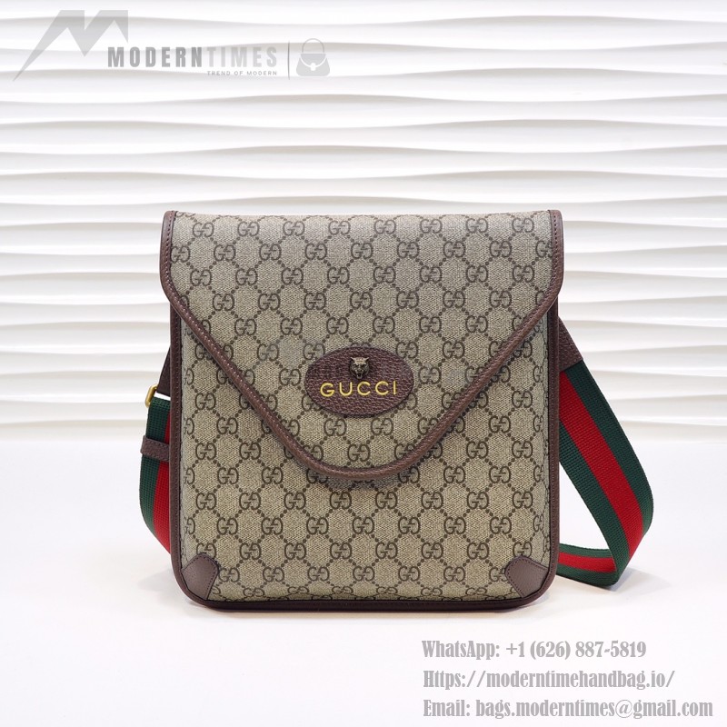 Gucci 598604 Beige Brown Leather Handbag