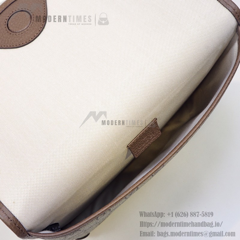 Gucci 598604 Beige Brown Leather Handbag