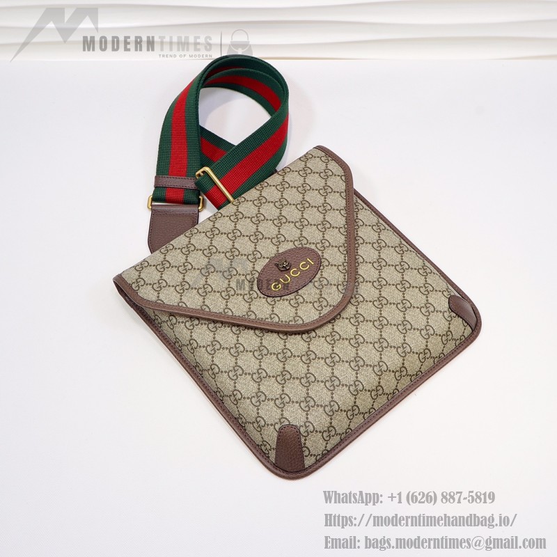 Gucci 598604 Beige Brown Leather Handbag